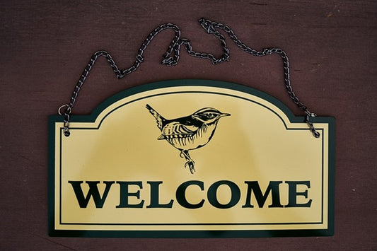 welcome sign for home