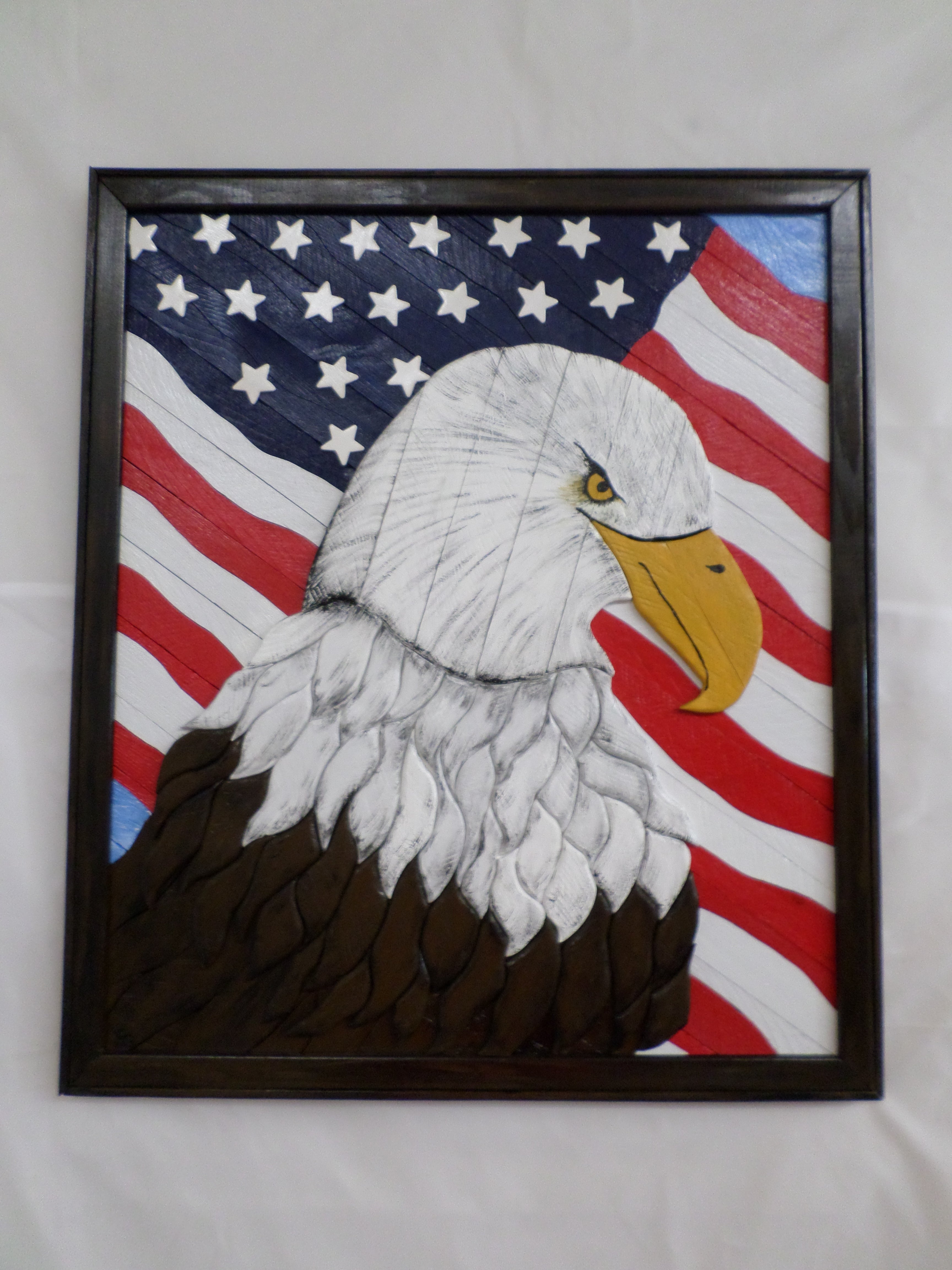 American Eagle Wooden Picture